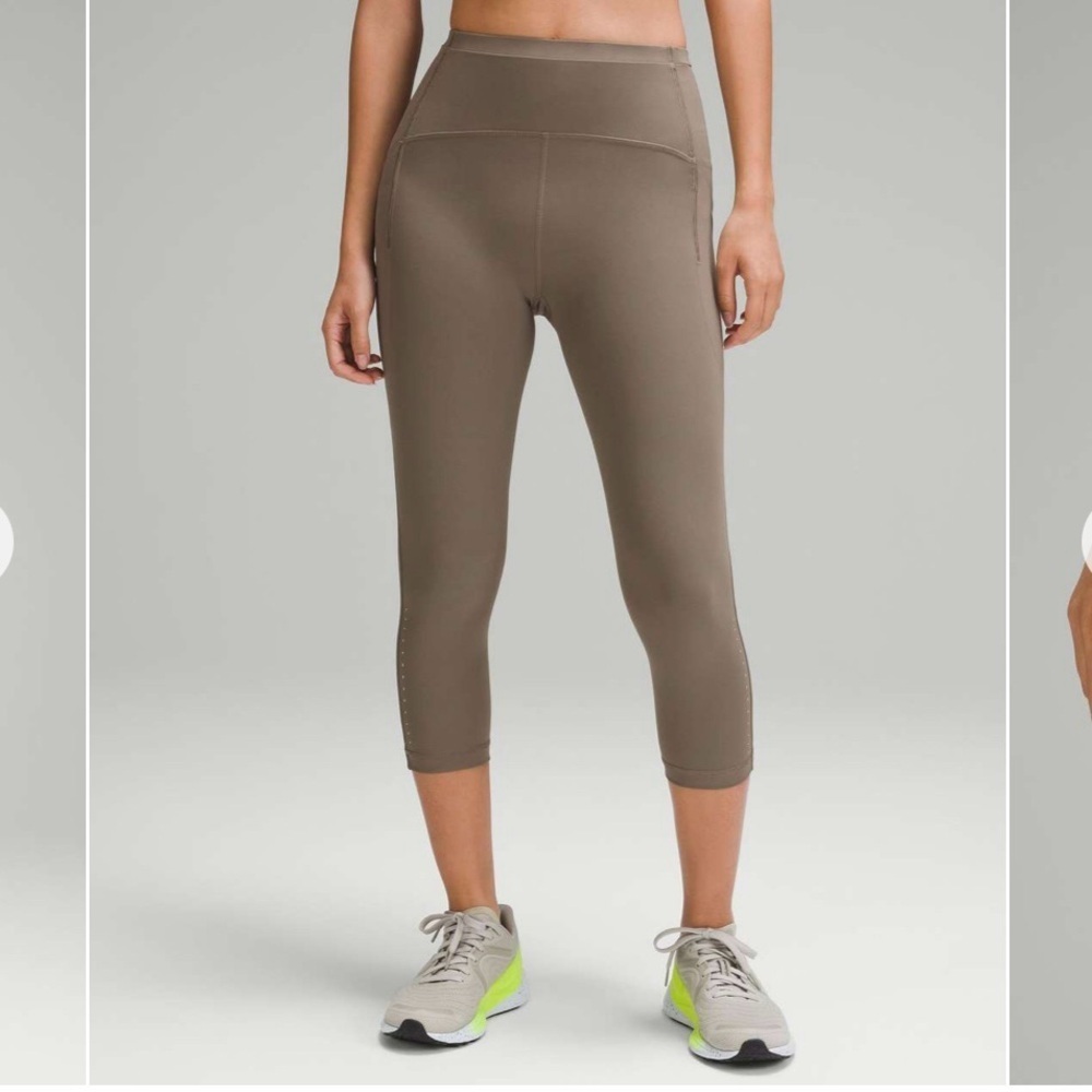 Lululemon Swift Speed High-Rise
Crop 21" Size 2 Brown Tan Olive
